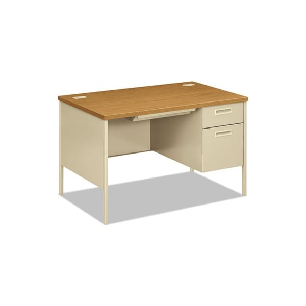 Hon HON, METRO CLASSIC RIGHT PEDESTAL DESK, 48W X 30D X 29.5H, HARVEST/PUTTY P3251RCL - main